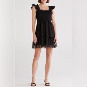 NEW…BLU PEPPER Ruffle Dot Mini Dress